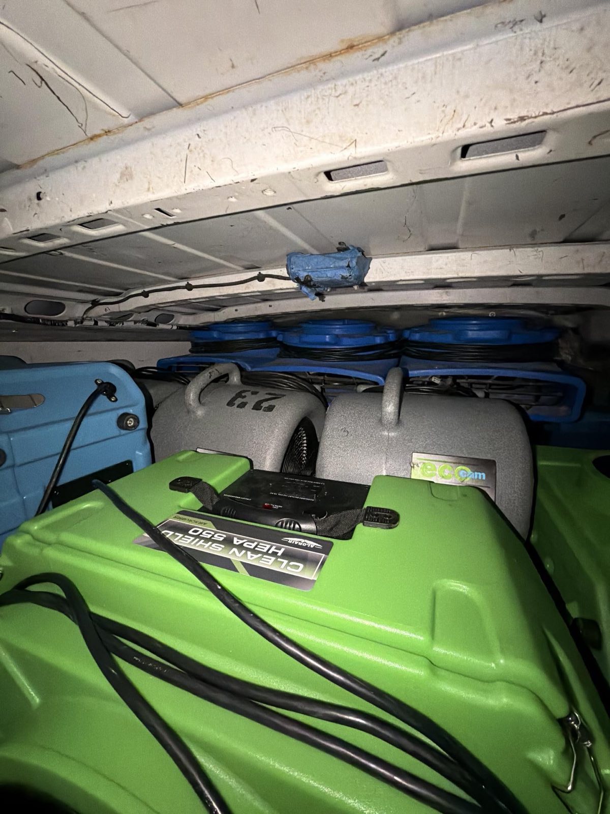 After restoration: commercial office flood extraction & drying on a documented Miami, FL restoration project by Restoration Doctor.