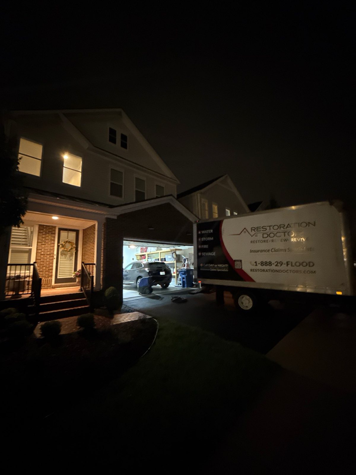 Before photo: water damage restoration project in Ashburn, VA — documented initial conditions by Restoration Doctor