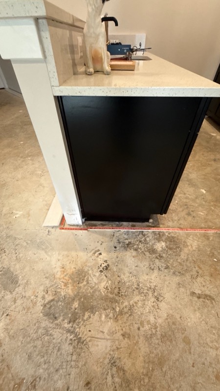 Sterling, VA interior after water extraction with a drying system set up