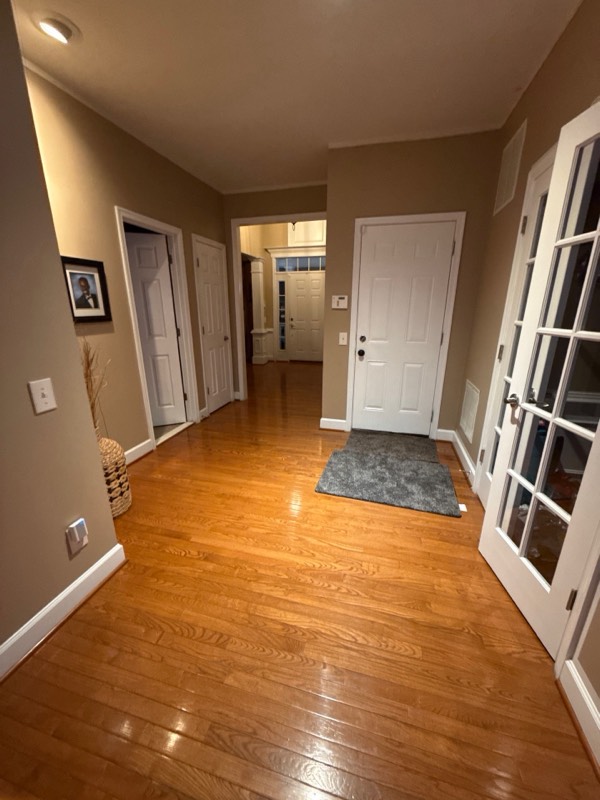 Water mitigation and monitored structural drying on a Manassas, VA project