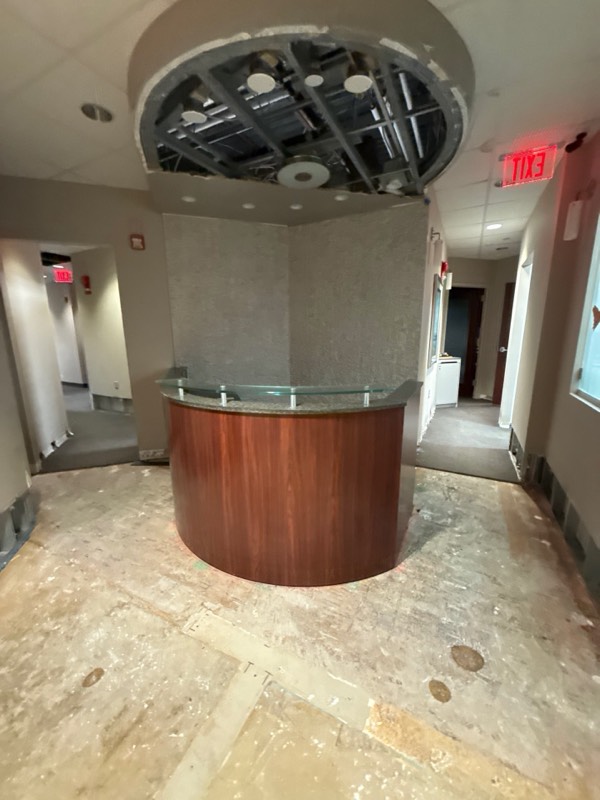 Water extraction and contents protection on a Reston, VA water damage project